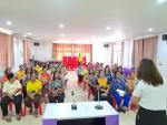 ฝึกอบรมอาชีพแก่สมาชิกกลุ่มสตรี การทำปาท่องโก๋ สังขยา น้ำเต้า
